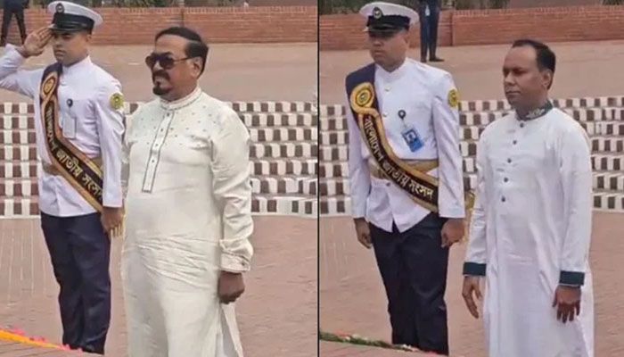 জাতীয় স্মৃতিসৌধে স্পিকার ও ডেপুটি স্পিকারের শ্রদ্ধা