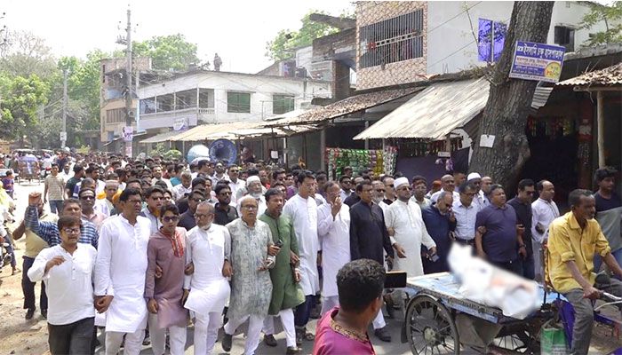 ঝিনাইদহে কৃষকদল নেতার মরদেহ নিয়ে বিক্ষোভ