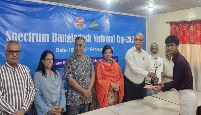পুরস্কৃত হলেন ন্যাশনাল কাপ দাবার বিজয়ীরা