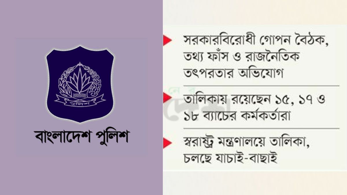 পুলিশে আরও বাধ্যতামূলক অবসর, তালিকা দীর্ঘ হচ্ছে