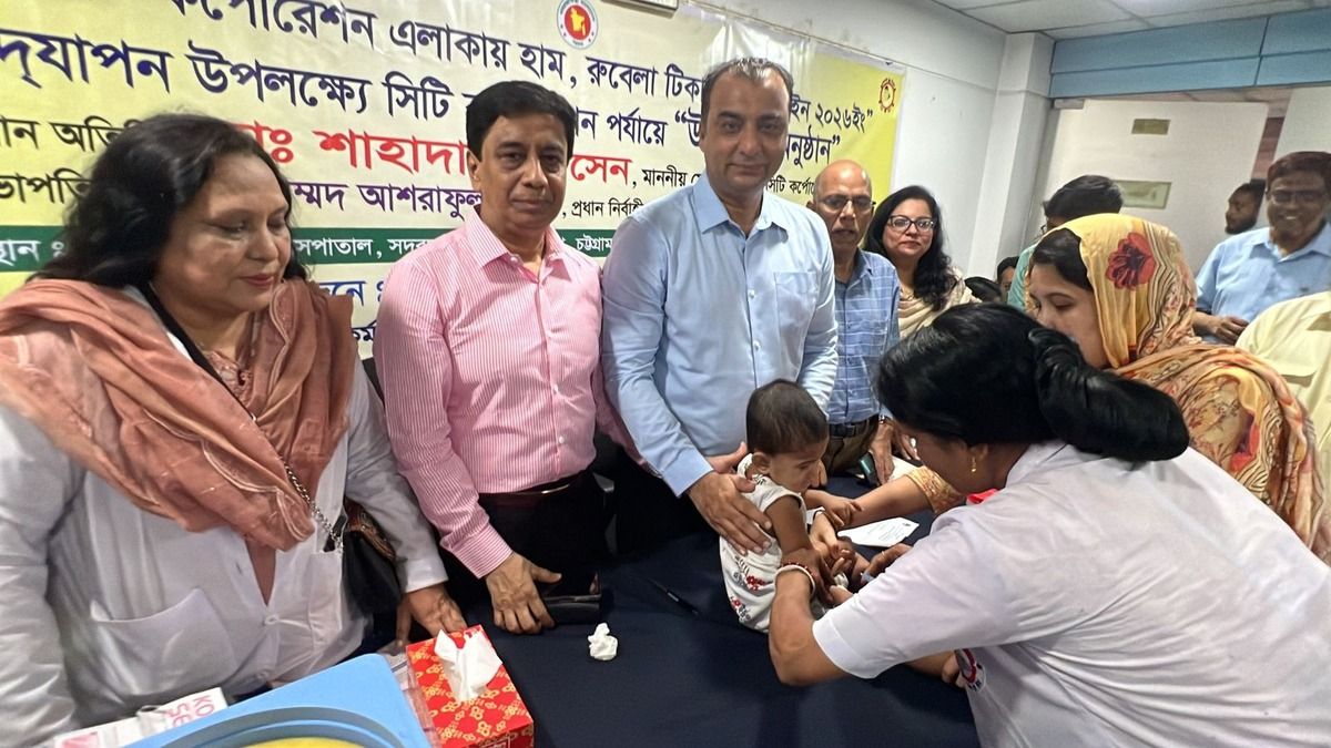 হাম-রুবেলার মাসব্যাপী টিকাদান ক্যাম্পেইন শুরু চসিকের