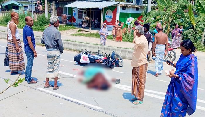 মিঠাপুকুরে বাসচাপায় মোটরসাইকেল আরোহী নিহত