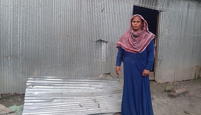 জমি দখলে নিতে বৃদ্ধা মাকে মারধর ও উচ্ছেদ