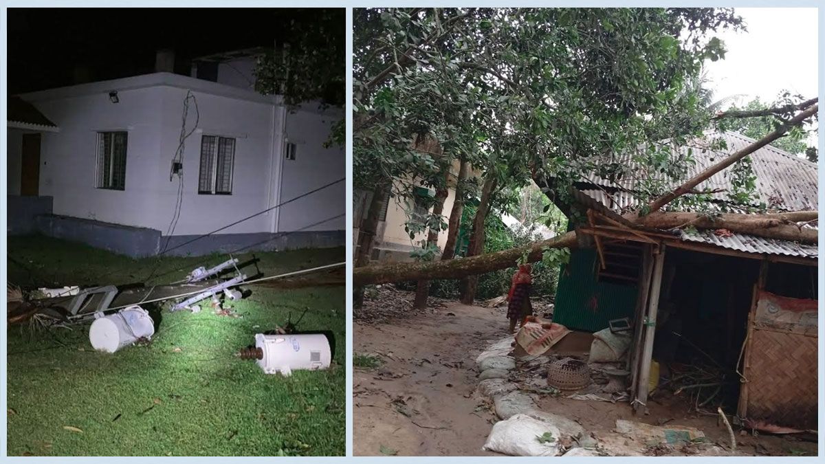 কালবৈশাখী ঝড়ে বিদ্যুৎ বিচ্ছিন্ন ফেনীর অনেক এলাকা