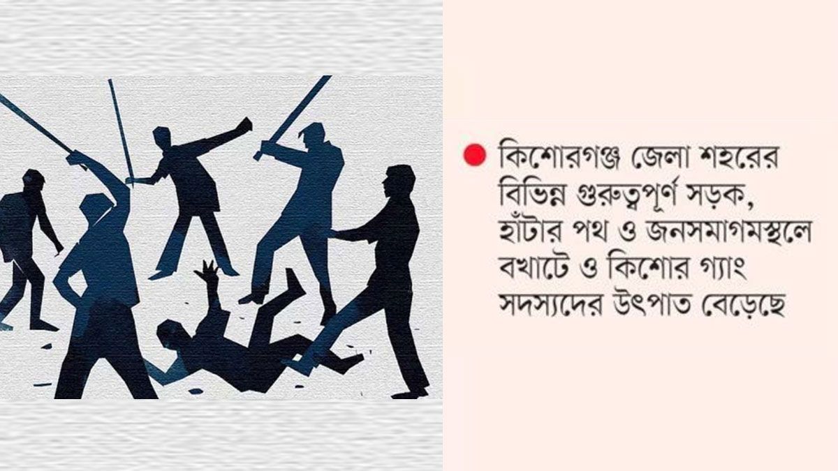 কিশোর গ্যাংয়ের আতঙ্কে কিশোরগঞ্জবাসী