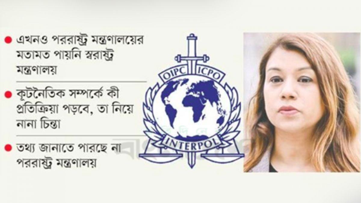 লাল ফিতায় বন্দি ইন্টারপোলে রেড নোটিস জারির আবেদন