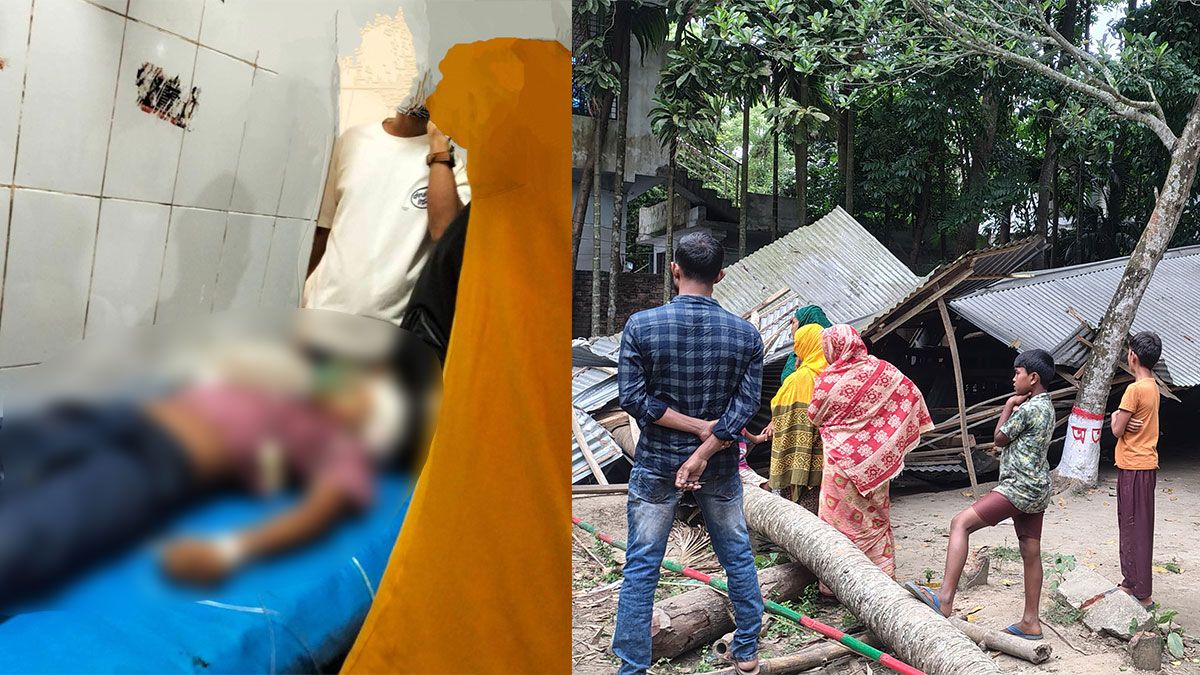 বিদ্যালয় কক্ষে গাছ পড়ে দুই শিক্ষার্থী আহত, গাফিলতির অভিযোগ