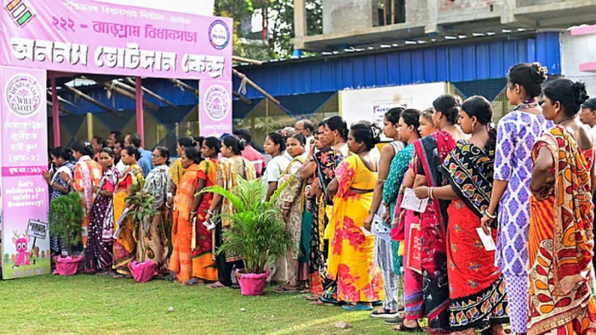 পশ্চিমবঙ্গ বিধানসভা নির্বাচনের শেষ দফার ভোট আজ