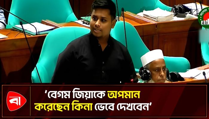 এই সংবিধান ছুড়ে ফেলার কথা বলেছিলেন খালেদা জিয়া: সংসদে হাসনাত