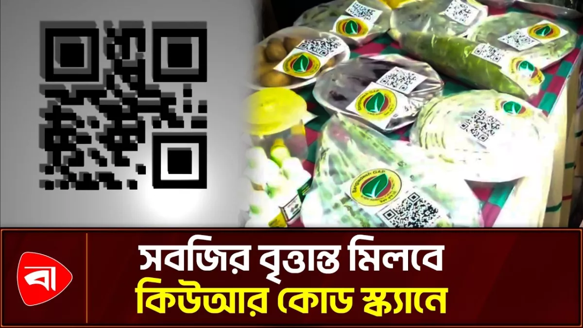 কিউআর কোড স্ক্যানে মিলবে সবজির বৃত্তান্ত