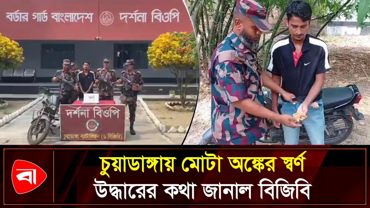 অভিযানে সোয়া কোটি টাকার স্বর্ণ উদ্ধারের কথা জানাল বিজিবি