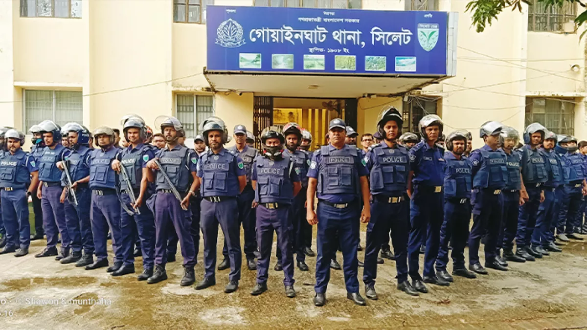 পুলিশের ফোর্স মোবিলাইজেশন ড্রিল অনুষ্ঠিত