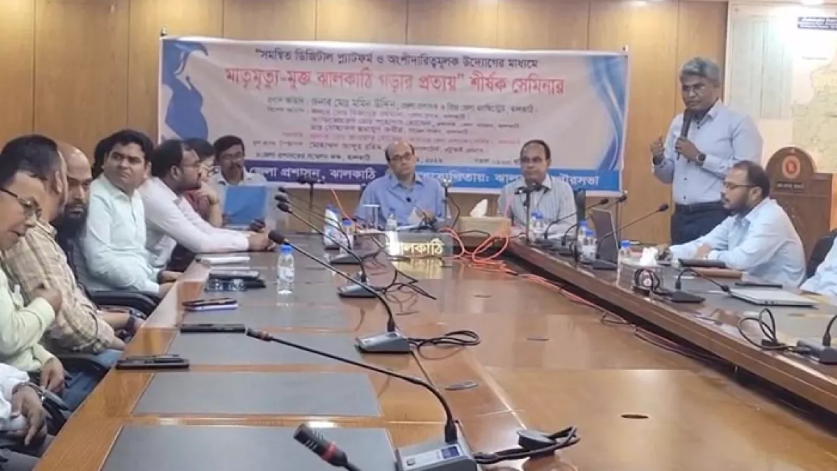 মাতৃমৃত্যু-মুক্ত ঝালকাঠি গড়তে সেমিনার