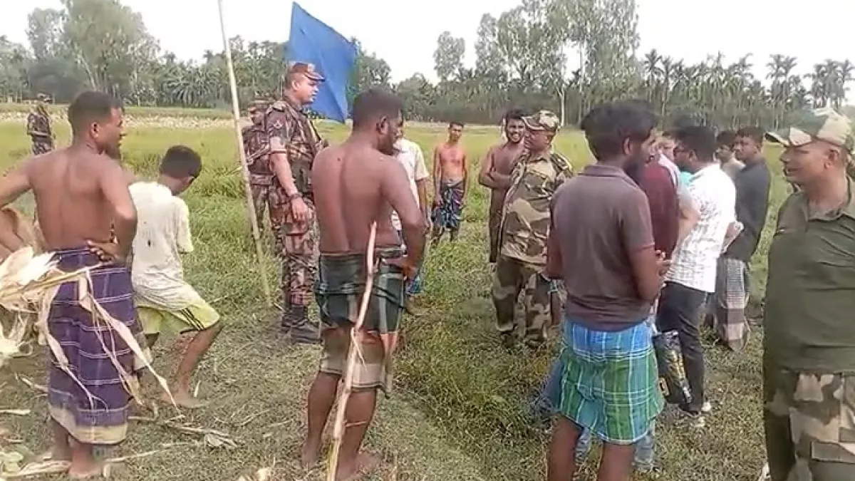 বিএসএফের খুঁটি স্থাপনের চেষ্টা প্রতিহত করল বিজিবি, ভারতীয় চোরাকারবারীদের গুলি