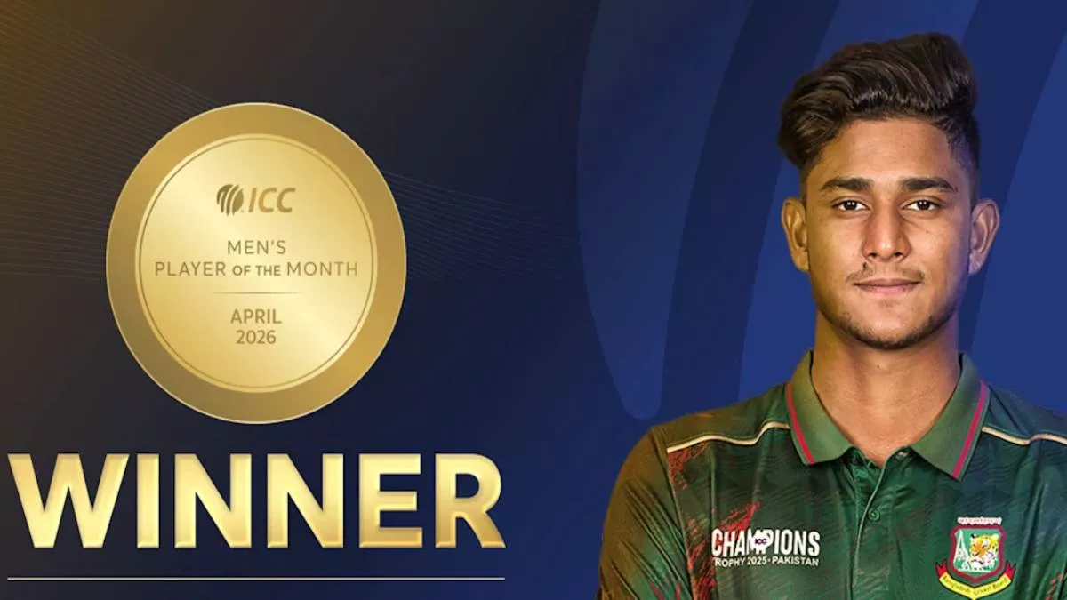 আইসিসির ‘প্লেয়ার অব দ্য মান্থ’ হলেন নাহিদ রানা