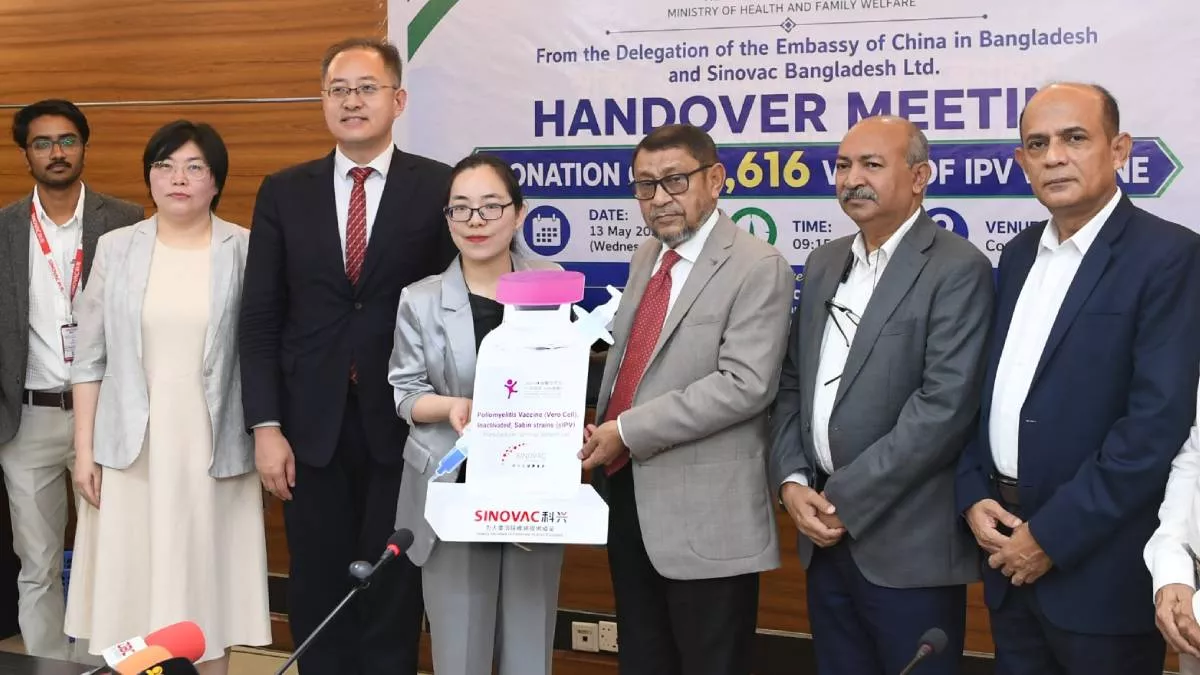 সরকারকে প্রায় ৪ লাখ ডোজ পোলিও টিকা দিল সিনোভ্যাক ফাউন্ডেশন