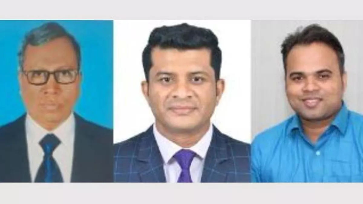 প্রিয়রত্ন-বুদ্ধদত্ত-সংঘরক্ষিত ফাউন্ডেশনের সভাপতি শীলানন্দ, সম্পাদক দীপক ও ট্রেজারার সুবল 