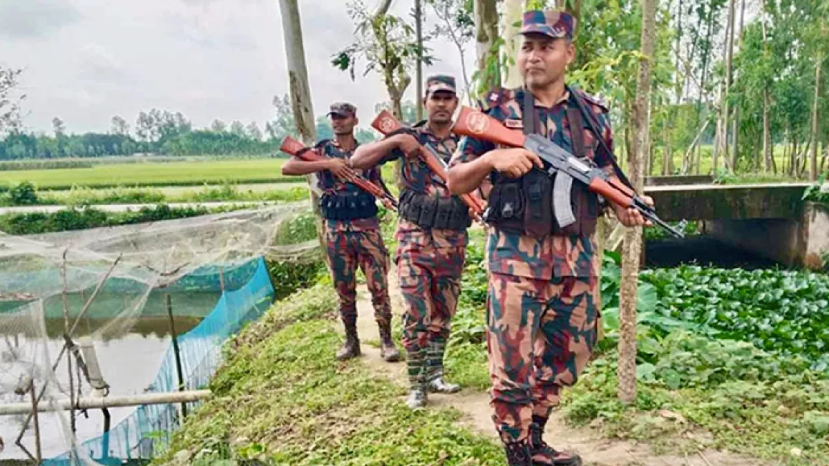 সিলেট সীমান্তে বিএসএফের গুলি, পাল্টা জবাব বিজিবির