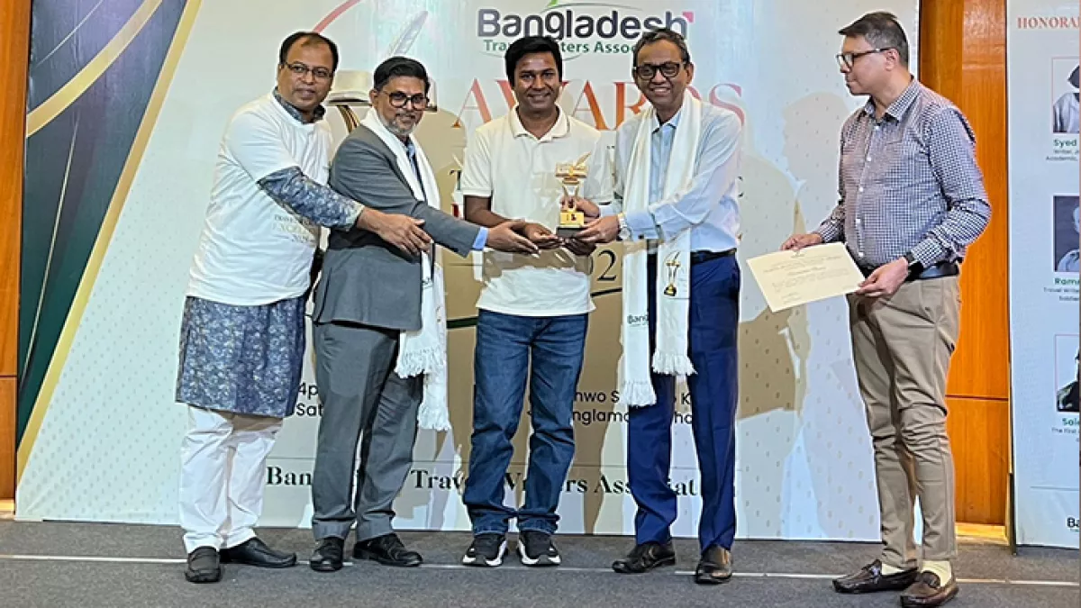 বিটিডব্লিউএ অ্যাওয়ার্ড: সেরা ট্রাভেল কন্টেন্ট ক্রিয়েটর সালাহউদ্দিন সুমন