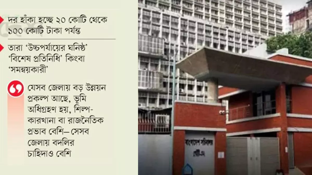বিনিয়োগ বাণিজ্য চলছে পদোন্নতি-পদায়নে