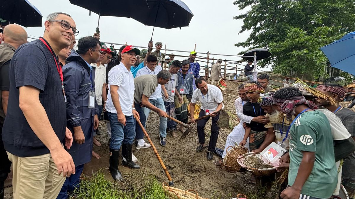 সিলেটে বাসিয়া নদীর খাল পুনঃখনন কাজের উদ্বোধন প্রধানমন্ত্রীর
