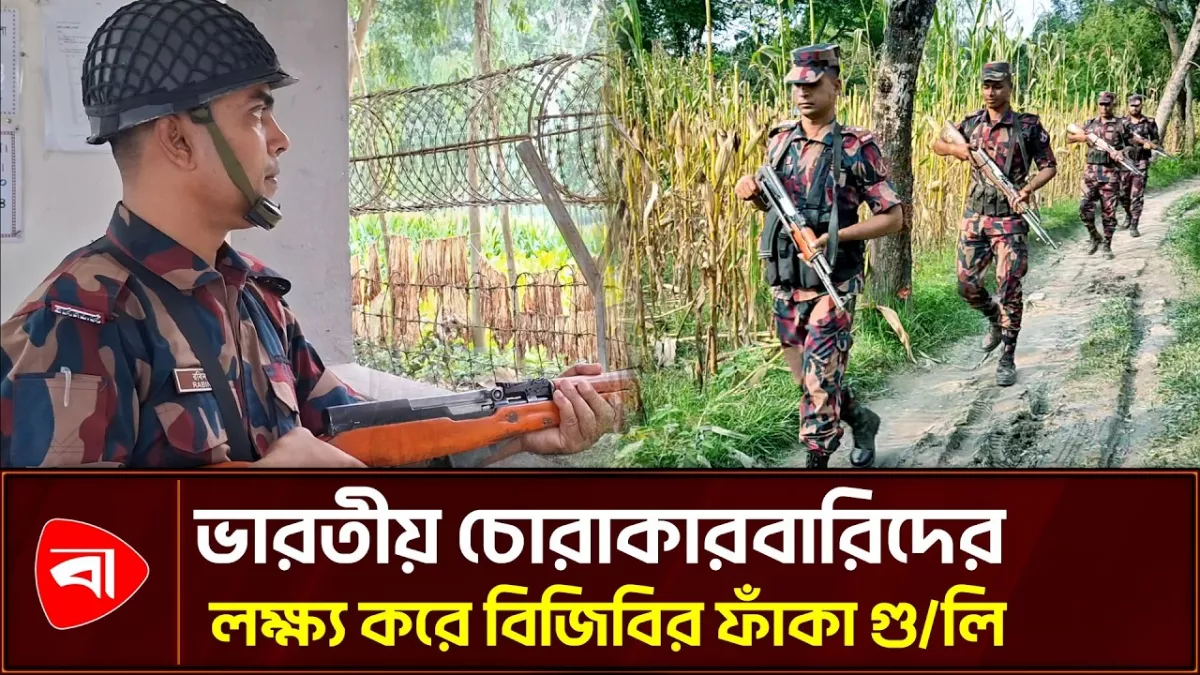 পাটগ্রাম সীমান্তে ভারতীয় চোরাকারবারিদের অনুপ্রবেশের চেষ্টা, বিজিবির ফাঁকা গুলি