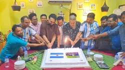 মেসির জন্মদিনে বগুড়ায় কেক কাটলেন অভিনেতা আদর আজাদ ও ডন