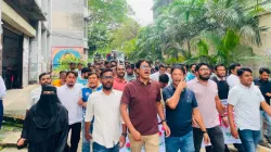 শিবিরের বিরুদ্ধে জবি ছাত্রদলের বিক্ষোভ