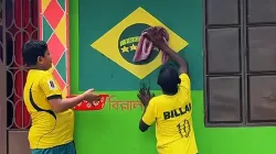ব্রাজিলকে জেতাতে পতাকায় ‘সোনা-রূপার পানি’