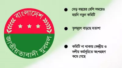 নেতৃত্বশূন্য চট্টগ্রাম মহানগর যুবদল, সাংগঠনিক কাজে স্থবিরতা