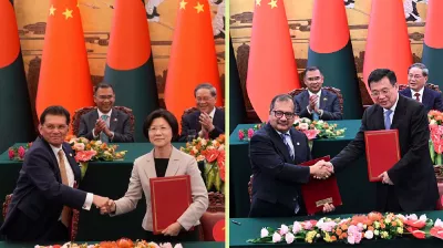 বাংলাদেশ ও চীনের মধ্যে ১৩ সমঝোতা স্মারক সই