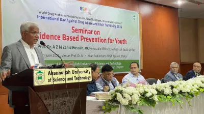 তরুণদের মাদকমুক্ত রাখতে বিজ্ঞানভিত্তিক উদ্যোগের আহ্বান মন্ত্রীর