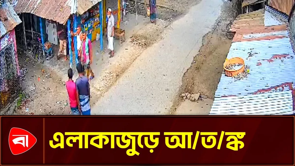 শৈলকুপায় প্রকাশ্যে অস্ত্র হাতে বাজার বন্ধের হুমকি 