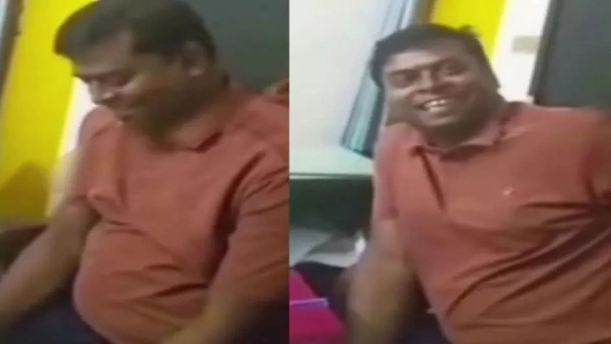 রাজশাহীর বাগমারা থানার ওসি কমলেশ দাস। প্রবা ফটো