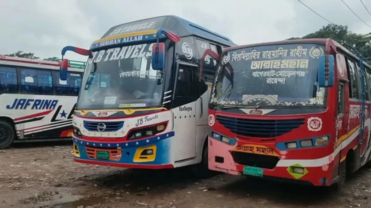 খুলনা-বরিশাল বিভাগের ৫ জেলায় ১৪ জুন থেকে পরিবহন ধর্মঘটের ঘোষণা। ছবি: সংগৃহীত