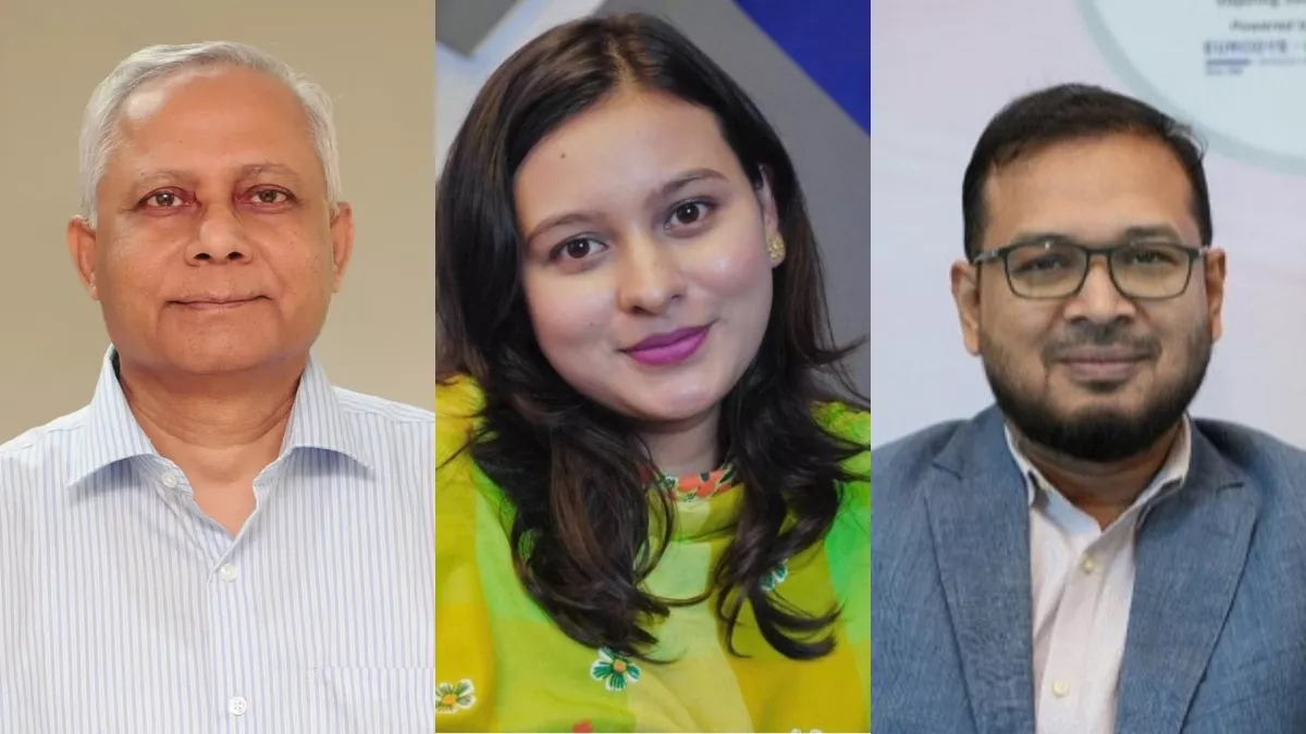 বিজ্ঞানী তাহমিদ আহমেদ, মারজানা আক্তার এবং মোহাম্মদ আব্বাস উদ্দিন শায়োন। কোলাজ: প্রতিদিনের বাংলাদেশ 
