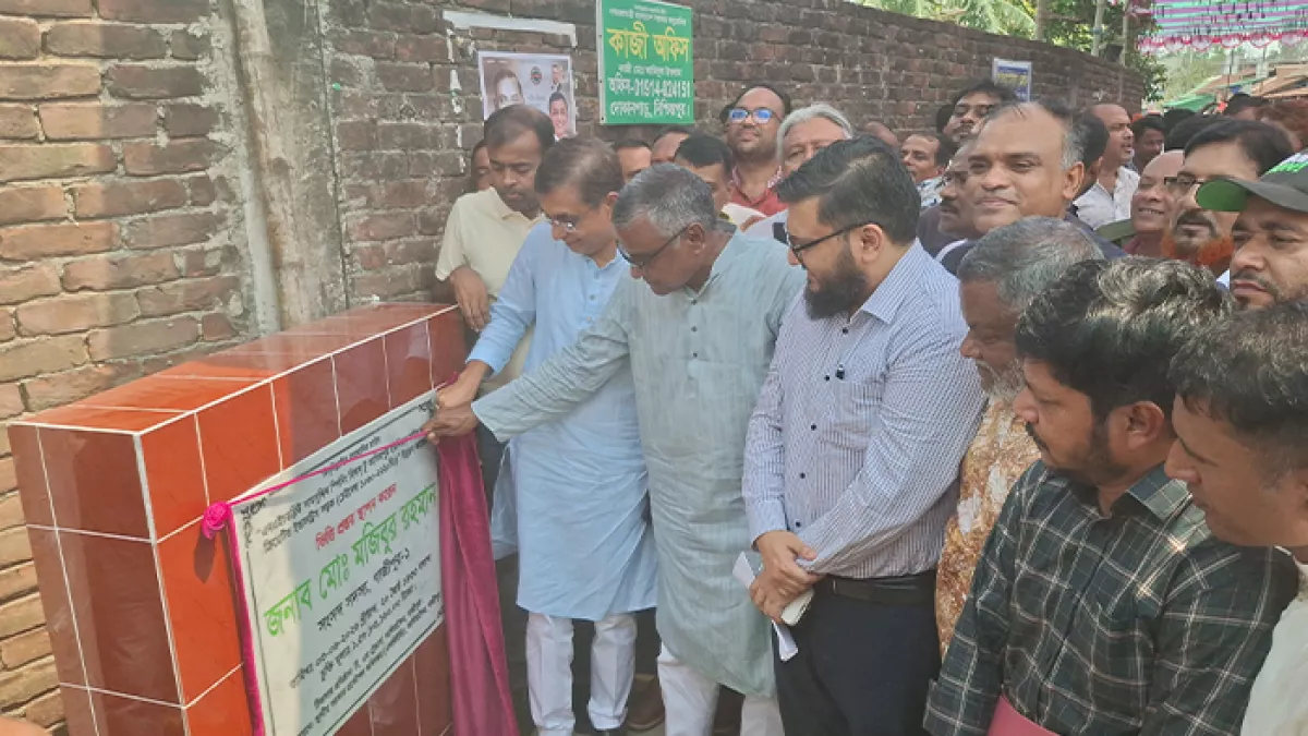 গাজীপুরে চারটি সড়কের নির্মাণকাজের ভিত্তিপ্রস্তর উদ্বোধন 