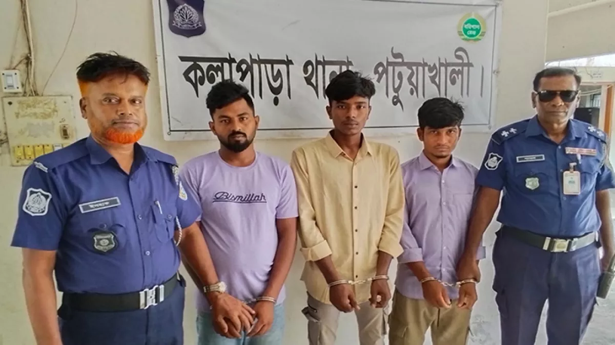 অপহরণের করে ৫ লাখ টাকা মুক্তিপণ দাবি, গ্রেপ্তার-৩