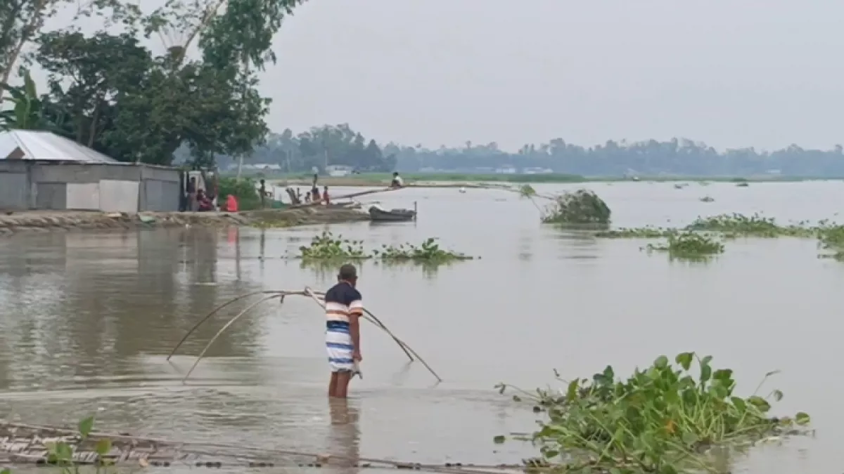 উজানের ঢল ও বৃষ্টিতে বাড়ছে তিস্তার পানি, নিম্নাঞ্চলের মানুষ বন্যা আতঙ্কে