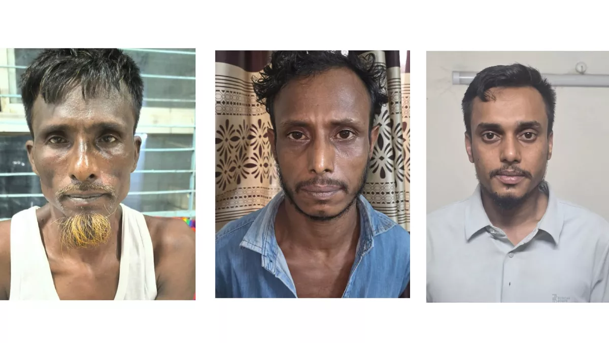 গাজীপুরে সাইফুল হত্যায় জড়িত তিন আসামিকে গ্রেপ্তার। ছবি: প্রতিদিনের বাংলাদেশ 