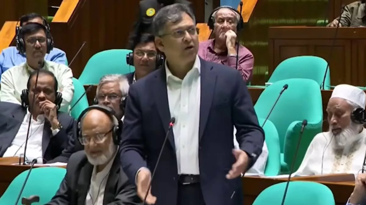স্বরাষ্ট্রমন্ত্রী সালাহউদ্দিন আহমদ। ছবি: ভিডিও থেকে