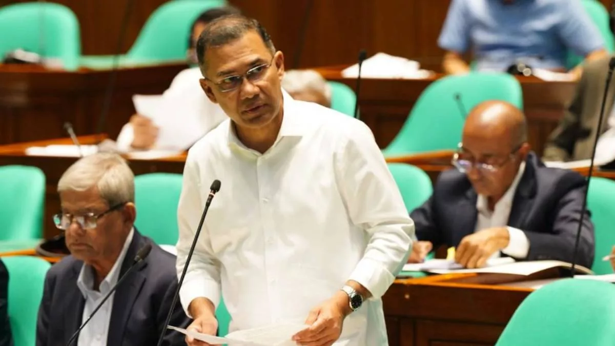 জাতীয় সংসদে প্রশ্নোত্তর পর্বে বুধবার তারকা চিহ্নিত প্রশ্নের জবাব দেন প্রধানমন্ত্রী তারেক রহমান। ছবি : পিএমও