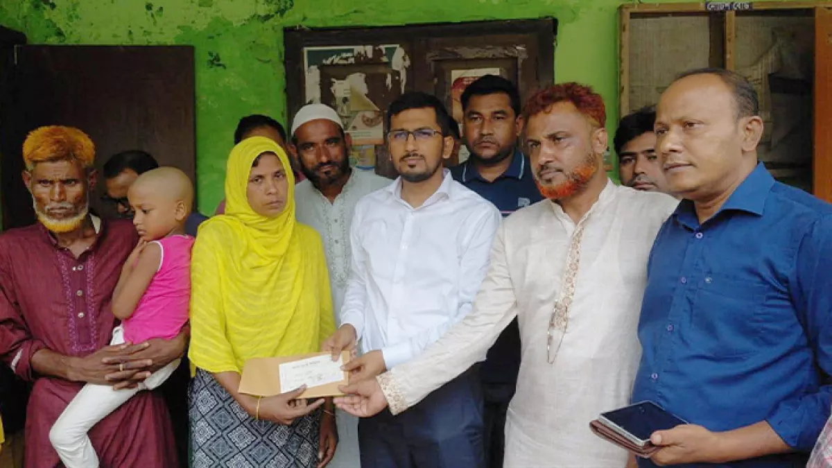হিটস্ট্রোকে মৃত ব্যক্তির পরিবারকে অর্থ সহায়তা