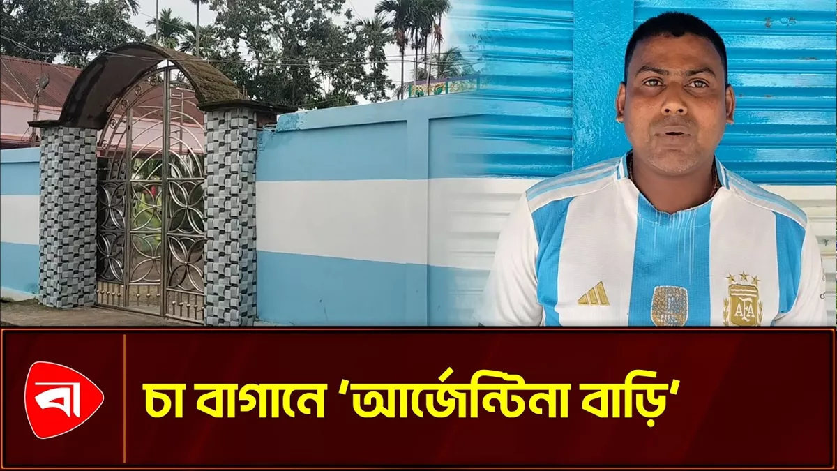  আর্জেন্টিনার পতাকার আদলে বাড়ি ও মার্কেট