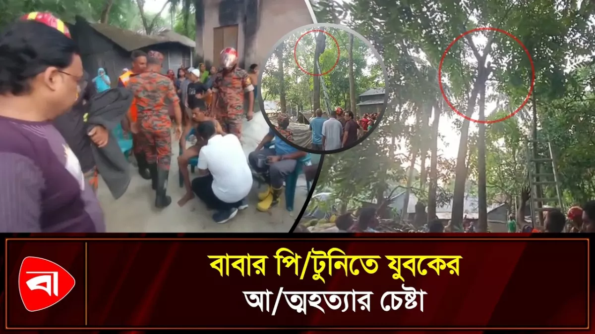 কাশিয়ানীতে গাছে উঠে আত্মহত্যার চেষ্টা, উদ্ধার করল ফায়ার সার্ভিস