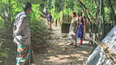 ইউএনওর হস্তক্ষেপে উদ্ধার হলো সরকারি জমি, নির্মাণ শুরু বন্ধ রাস্তার