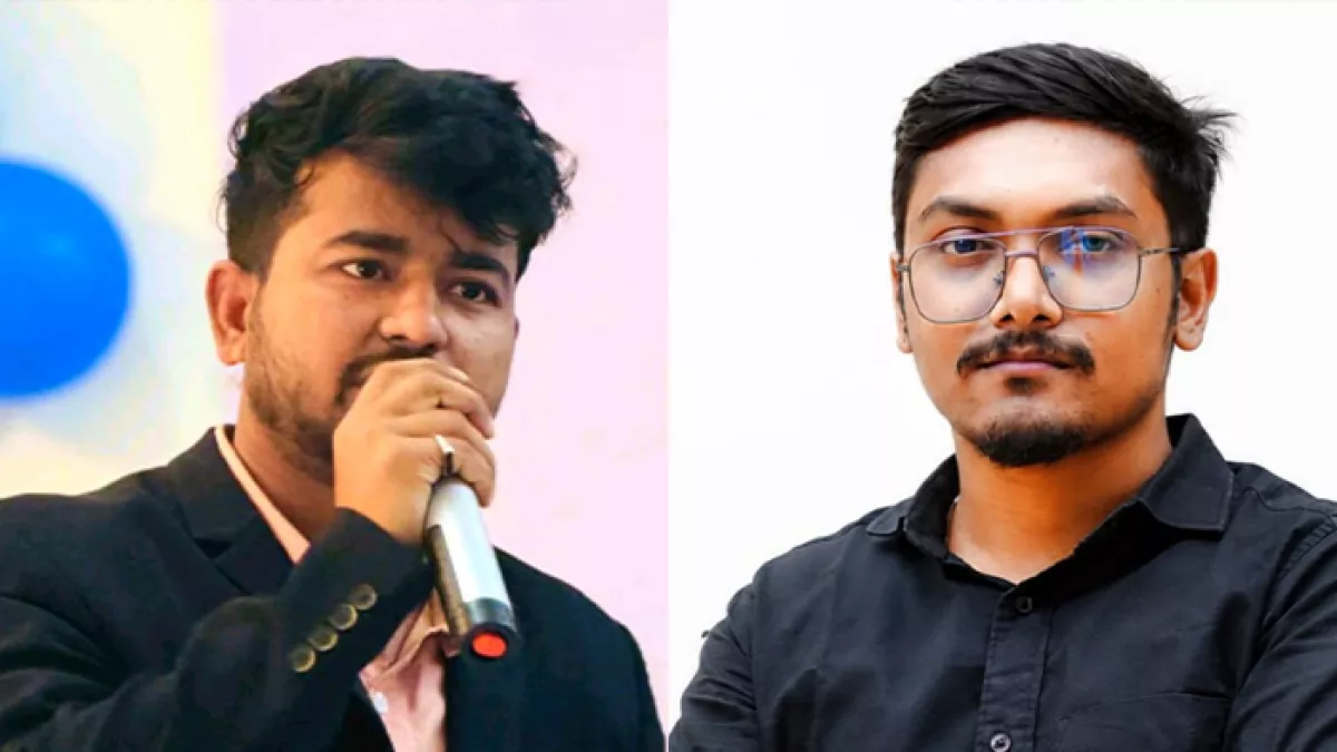 সভাপতি মেহেদী হাসান ও সাধারণ সম্পাদক পাল সীমান্ত। প্রবা ফটো
