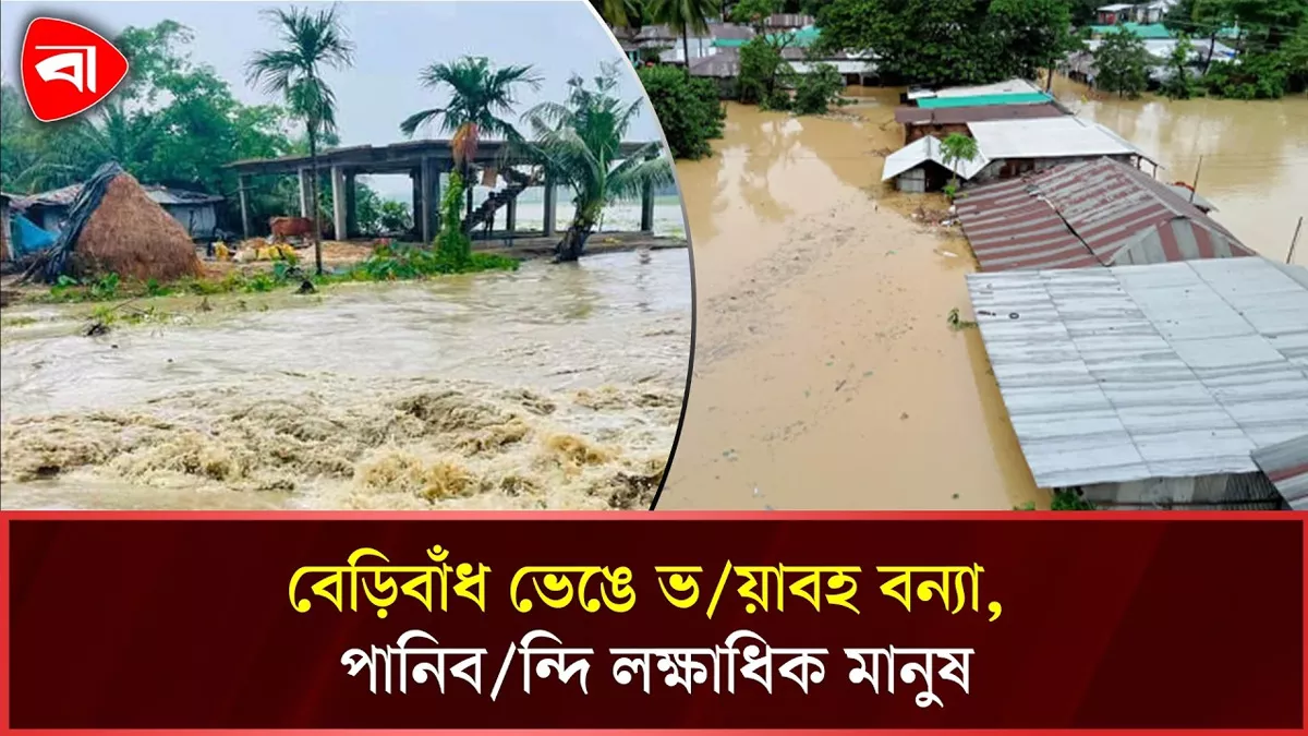  পেকুয়ায় মাতামুহুরীর বেড়িবাঁধ ভেঙে ভয়াবহ বন্যা