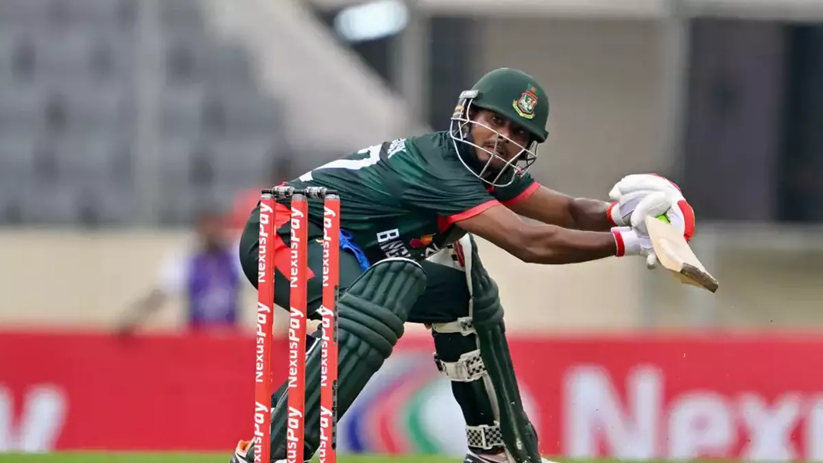  আইসিসির জুন মাসের সেরা ক্রিকেটারের মনোনয়ন পেয়েছেন মোসাদ্দেক হোসেন। ছবি: ক্রিকবাজ