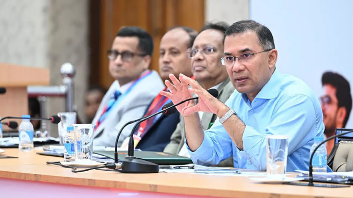 ঢাকা বিশ্ববিদ্যালয়ে মঙ্গলবার স্টার্টআপ নিয়ে বিশেষ অনুষ্ঠানে বক্তব্য দেন প্রধানমন্ত্রী। ছবি: পিএমও